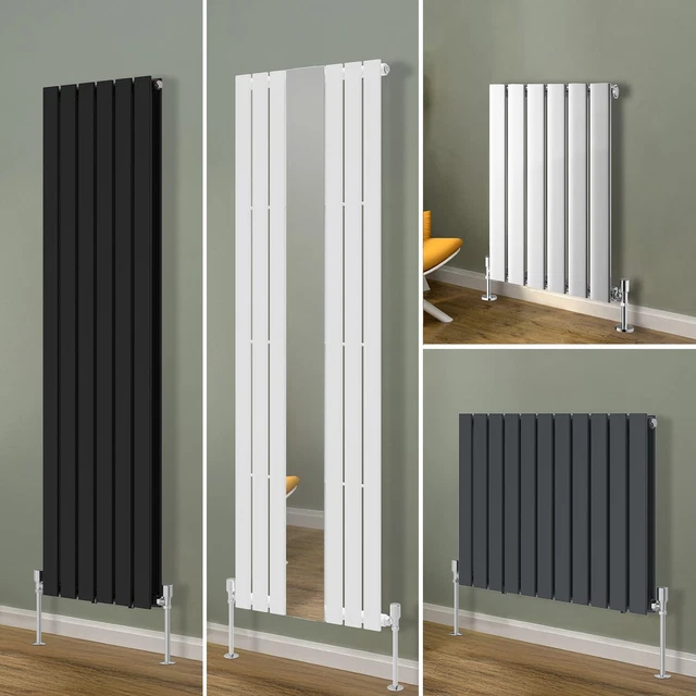 DESIGNER HORIZONTAL VERTICAL Modern Flat Panel Column Radiator Central ...