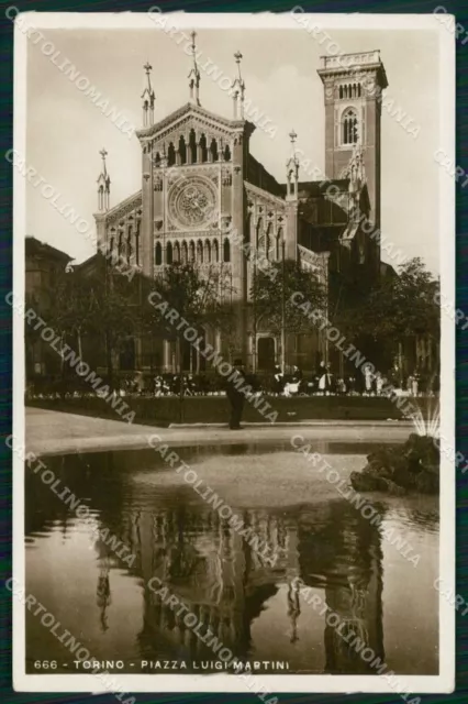 Torino Città Piazza Luigi Martini Foto cartolina MZ7145