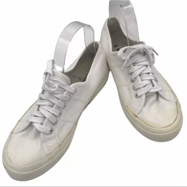 Superga Classic White Lace Up Fashion Sneakers Womens Size 8.5 Mens 7