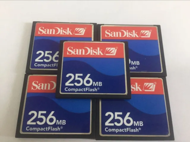 5PCS  256MB  Sandisk  Compact Flash Card 256MB CF Memory card SDCFJ/SDCFB