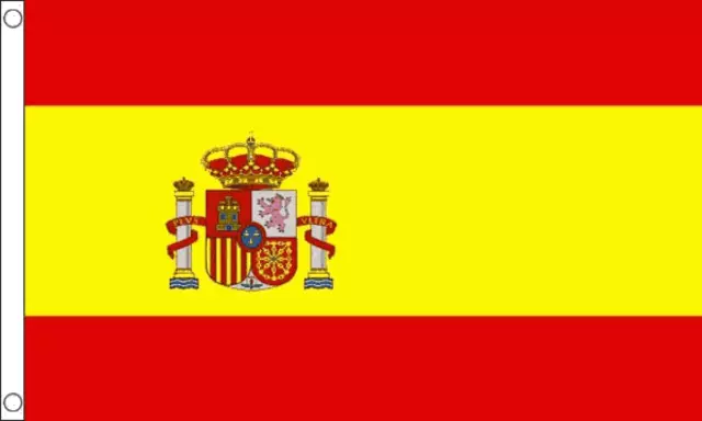 Spain Crest Flag - 5 x 3 FT - 100% Polyester National Country Europe