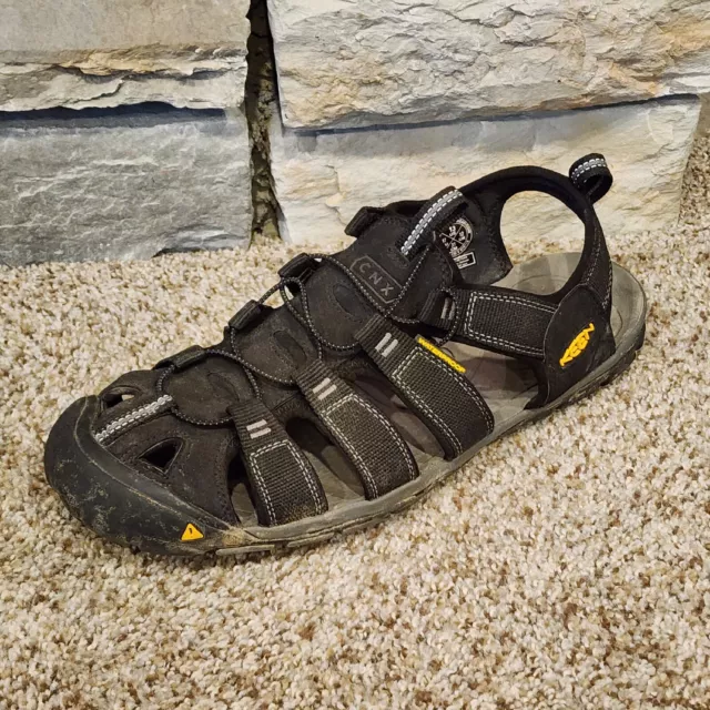 Keen Men's Clearwater CNX Sandals H2 Water Sport Shoes 13 black/Gray