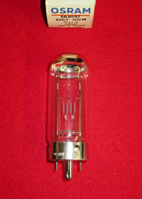 Lampada Proiettore OSRAM 300W 220V G17q - 58.8597, Nuova, Imballo Originale Aperto