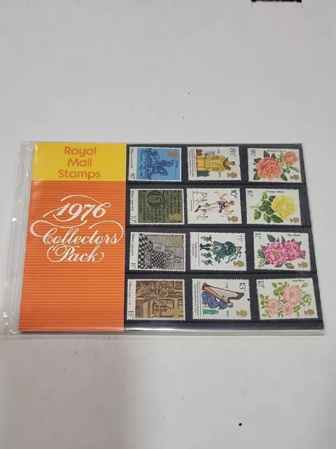 GB 1976 Royal Mail stamps Collectors pack. Year. VGC