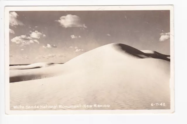 White Sands National Monument New Mexico RPPC Real Photo Postcard