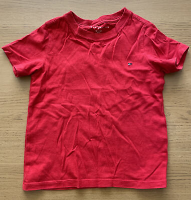 T-shirt ragazzo/ragazza Tommy Hilfiger logo rosso - XS (4-5 anni)