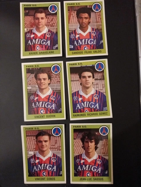 Lot De 9 Stickers Panini Foot 94 – France Football – Saison 1994 – Brillant – Non Collés