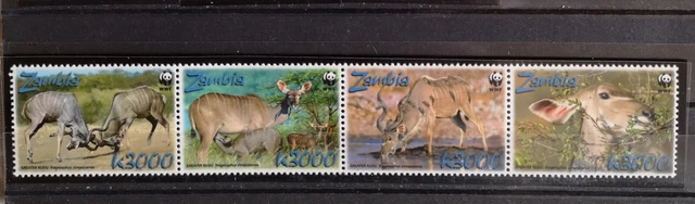 Zambia Sambia 2008 ZD 1606/09** set WWF Antilope