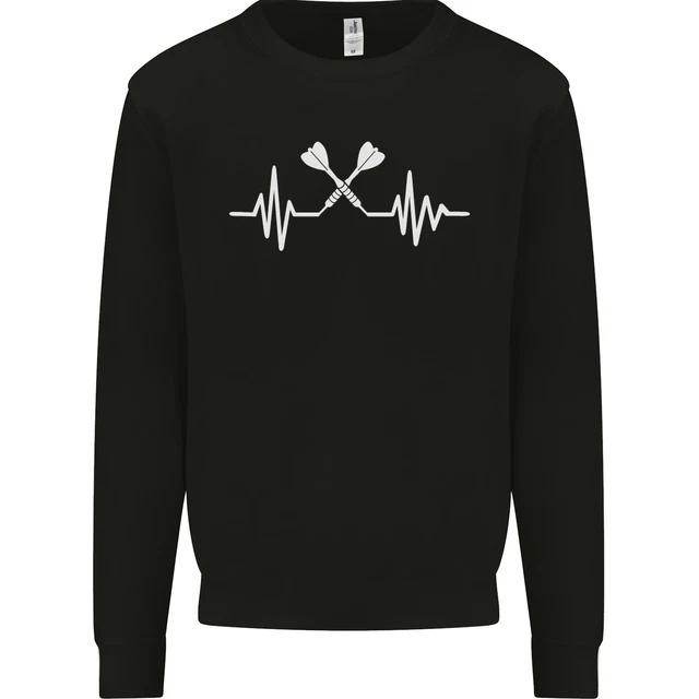 Pulse Darts Funny ECG Kids Sweatshirt Jumper