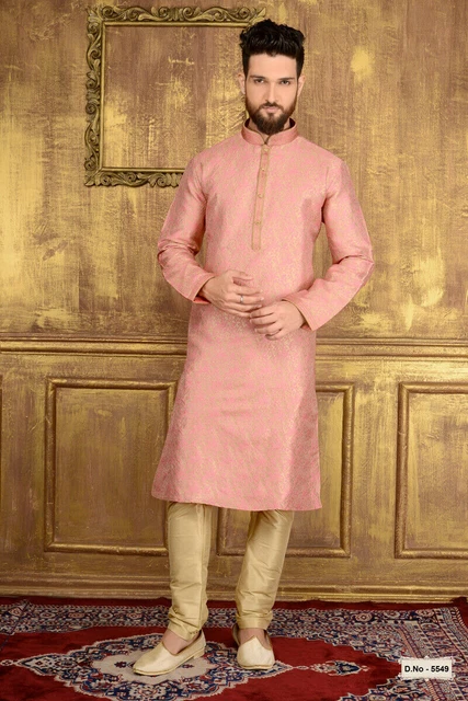 Abito da sposa di etnia indiana Bollywood ragazzi indossare Bollywood Kurta Payjama India