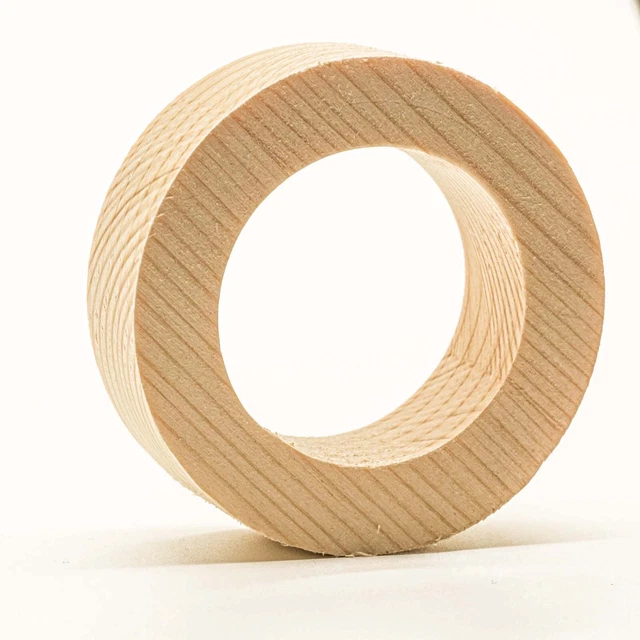 Lochscheibe Ring Rund Scheibe Holzring Holz Scheibe Fichte Leimholz Basteln Deko
