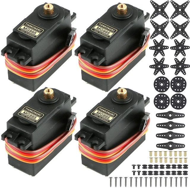 4pcs Digital Servo Motor 20KG High Speed Torque Metal Gear for RC Car Robot Boat