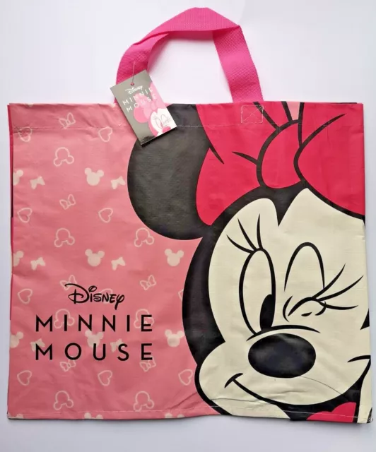 Disney Minnie Mouse Re Usable Recyclable Bag Party Kids Girls Boys Shopper Bag