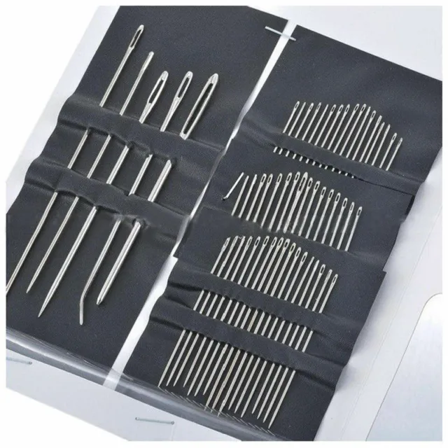 55 Piece Hand Sewing And Embroidery Needle Set Assorted Sizes UK Seller