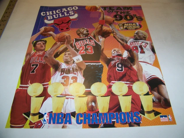 Chicago Bulls Team 1998 Nba Champs VINTAGE 1998 NBA Finals Chicago