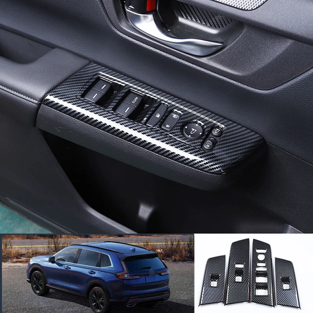FOR HONDA CRV CRV 20232024 Carbon Fiber Glass Window Lift Switch Lock