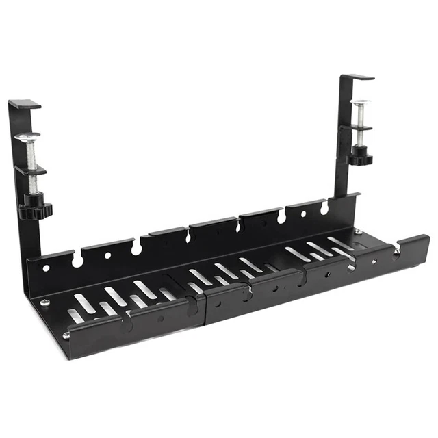 Panier Suspendu Sous étagère – Organisateur Extensible En Fer, Blanc Ou Noir, Idéal Pour Ranger Films Plastique, Essuie-tout, Etc.