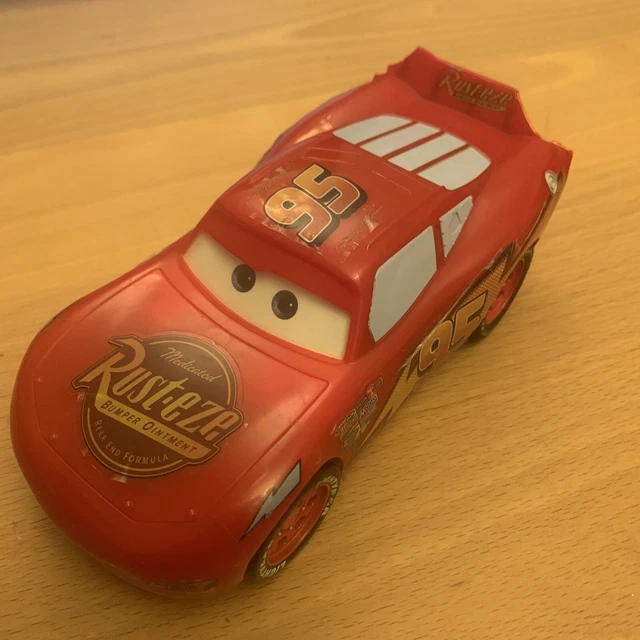 DISNEY PIXAR CARS Lightning McQueen Plastic Car Toy 16cm Batteries £4.