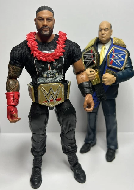 WWE MATTEL BASIC UNIVERSAL Roman Reigns Championship Figure Custom