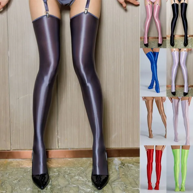 Socks Womens Pantyhose Nylon Oil Shiny Sexy Soft Stockings Comfortable