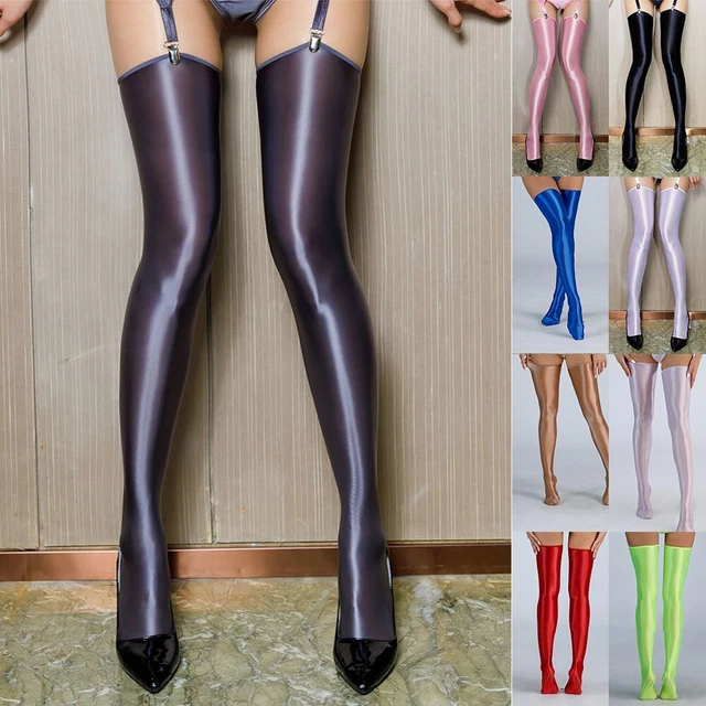 Socks Womens Pantyhose Nylon Oil Shiny Sexy Soft Stockings Comfortable