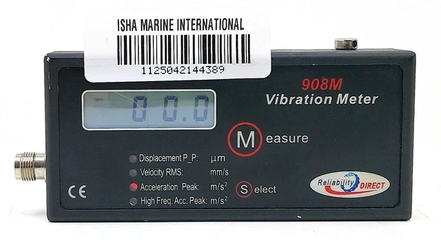 Affidabilità Direct 908M Misuratore di vibrazioni portatile