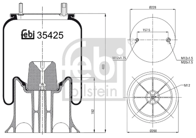 Federbalg, Luftfederung FEBI BILSTEIN 39425