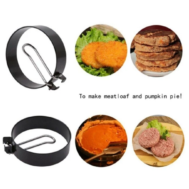 Omelette antiaderente sicura cucina acciaio inox 2 pz. 7,7*7,3 cm/3,03