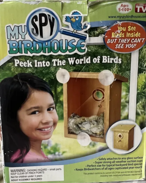 My Spy Birdhouse As Seen on TV Watch Bird Build Nests see-through Window Suction
