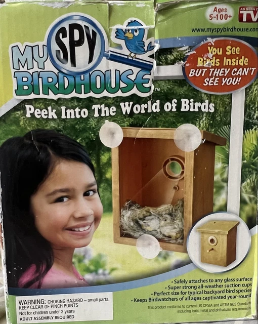 My Spy Birdhouse As Seen on TV Watch Bird Build Nests see-through Window Suction