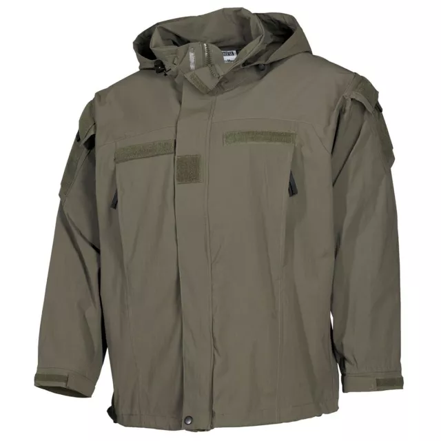 MFH Giubbotto Giacca a vento uomo militare US Soft Shell nera GEN III OD Green