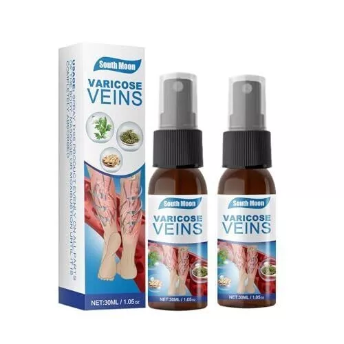 2pcs Varicose Veins Spray pour éliminer les Varices Vasculitis Phlebitis