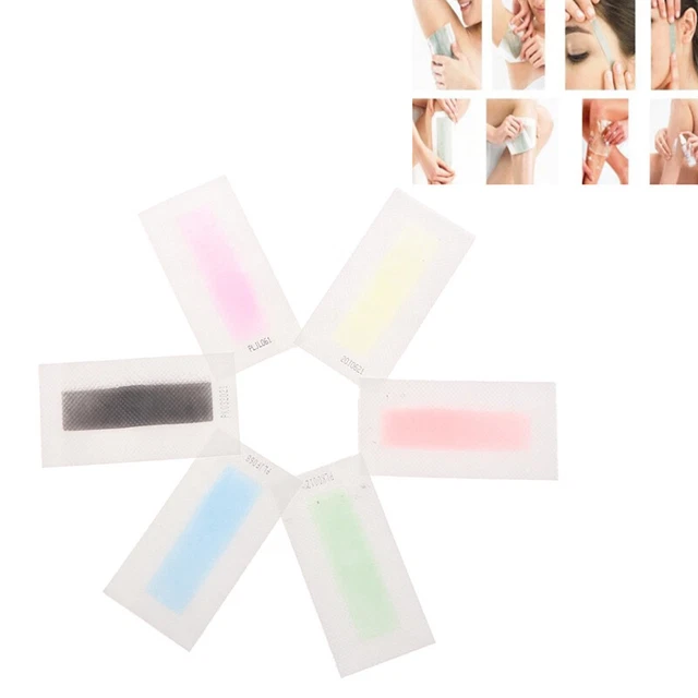 10 piezas Tiras de cera para depilación con cera Pegatina para la cara pierna labio ojos AH YZ