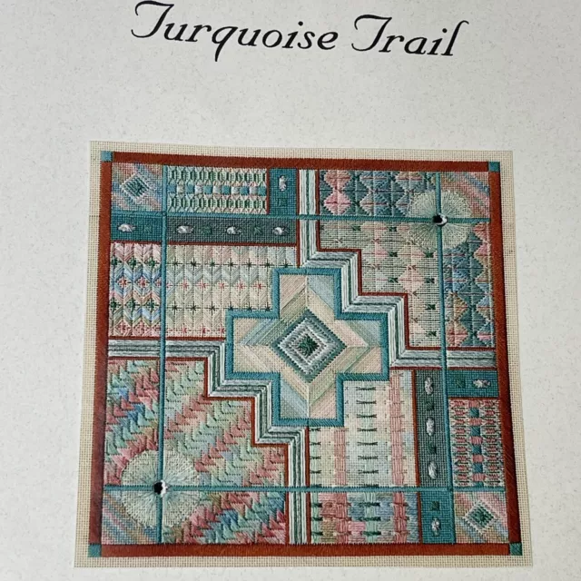 Laura J. Perin Designs Turquoise Trail Sampler Collection Pattern & Floss