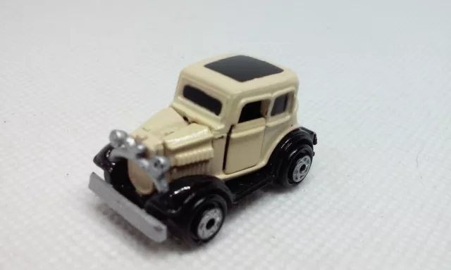 Vintage Micro Machines 1932 Ford Vicky Deluxe Off White 1.25 Vehicle Galoob 1989