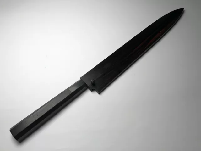 Japanisches Messer Hocho Yanagiba Sashimi 300 Damast handgeschmiedet
