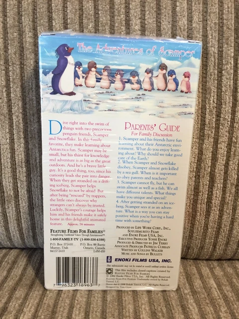 THE ADVENTURES OF Scamper VHS Tape New Sealed Feature Films For ...