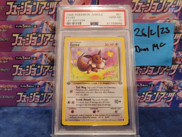 1999 PSA 10 Eevee 1st Edition Jungle #51