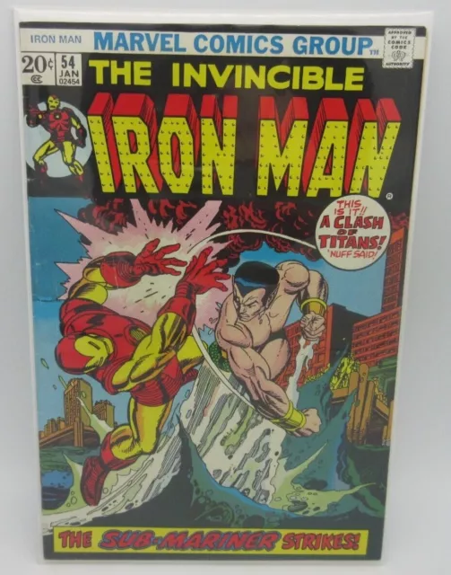 The Invincible Iron Man #54 (1973) 6.5 FN+ Sub-Mariner, 1st App of Moondragon