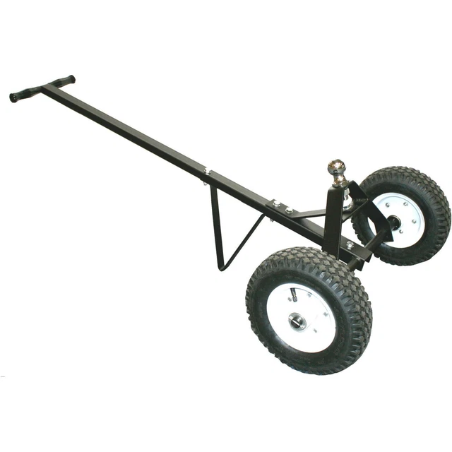 Capacity Trailer Dolly 12 Inch Pneumatic Tyre Heavy Steel Structure Black 600 Lb