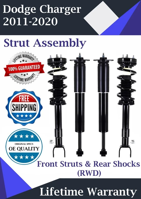 OE Front Struts & Rear Shock For 2011-2020 Dodge charger RWD Lifetime Warranty