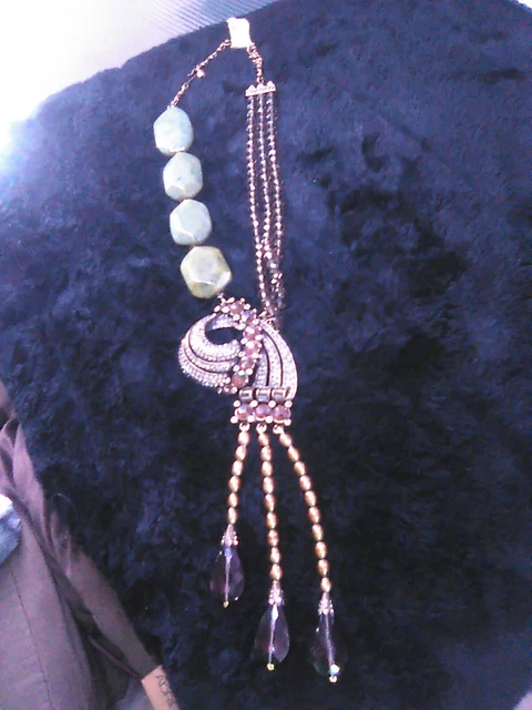 heidi daus beaded with pendant necklace