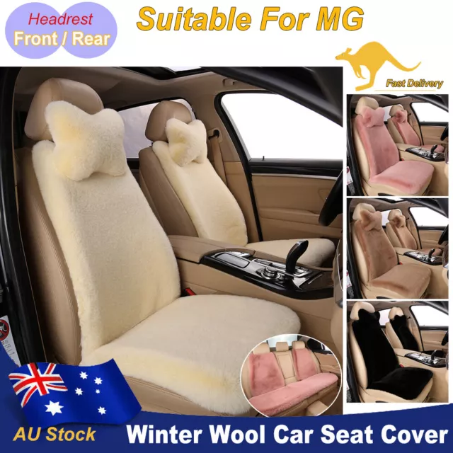 Luxury Faux Sheepskin Car Seat Covers For MG 2*Front/Rear Cushions Accessories