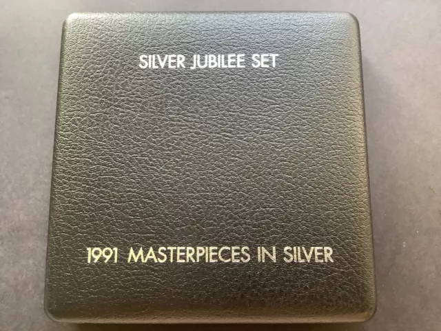 1991 Masterpieces in Silver. 25th Anniversary of Decimal Currency. 3