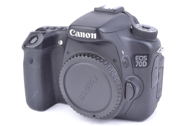 Canon EOS 70D 20.2MP Digital SLR Camera Body Shutter Count 17,446 #T09601
