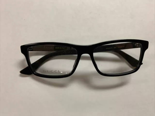 New Gucci Web GG0692O 004 Eyeglasses Men's Black Full Rim Frame 57-16-150