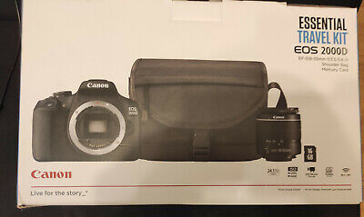 Essential Travel Kit : Canon EOS 2000 + EF-S 18-55mm + Etui + 16Go - NEUF