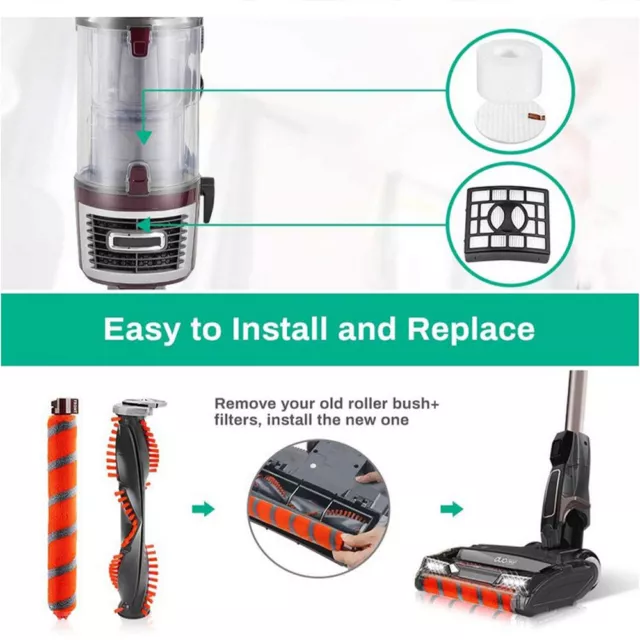 For Shark DuoClean Powered Lift-Away NV801,NV800w Vacuum Cleaner Brush  Filter 3