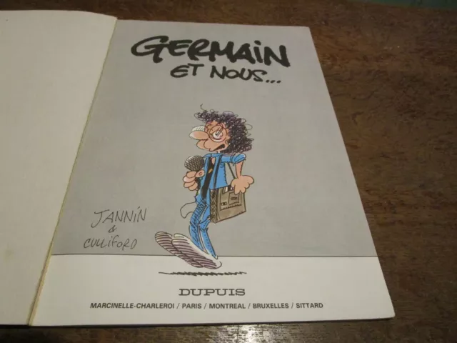 Germain Et Nous N° 5 (Special Les Premiers Gags) Dupuis, Jannin Et Culliford 2