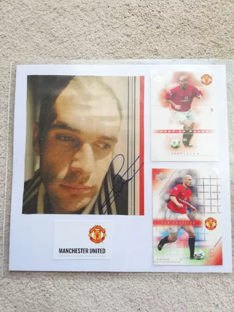 Jaap Stam Manchester United Legend Hand-Signed Photocard
